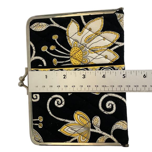 Vera Bradley Hug N Kisses Black and Yellow Photo Book Wallet - Picture 8 of 8